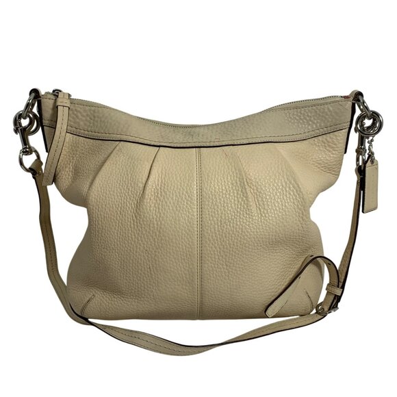 Coach Soho Pleated Pale Yellow Leather Hobo Shoulder Crossbody Bag F13764 w/ Tag - Picture 1 of 12